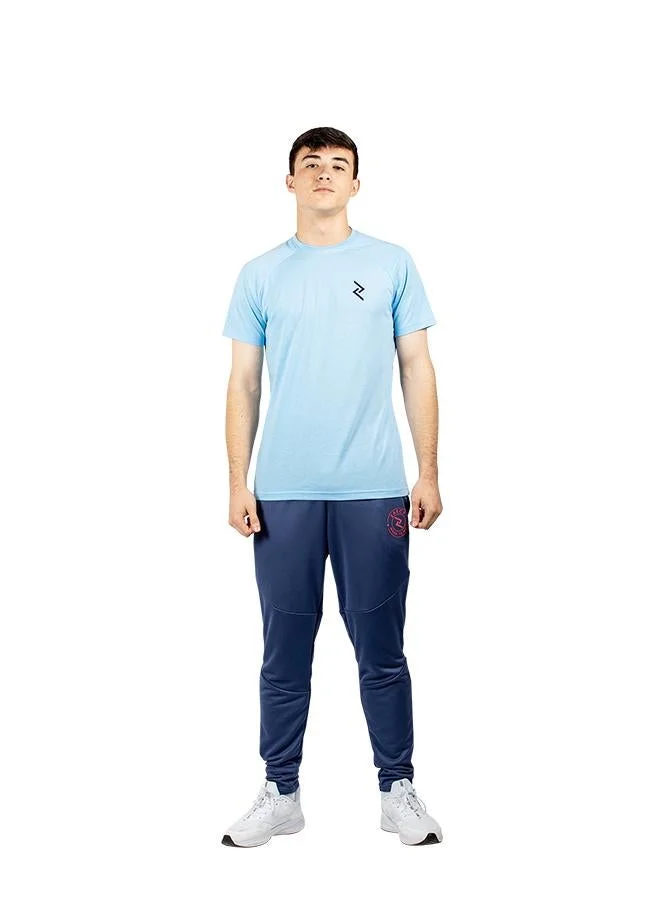 زيسي تيشيرت رجالي بياقة دائرية وأكمام قصيرة